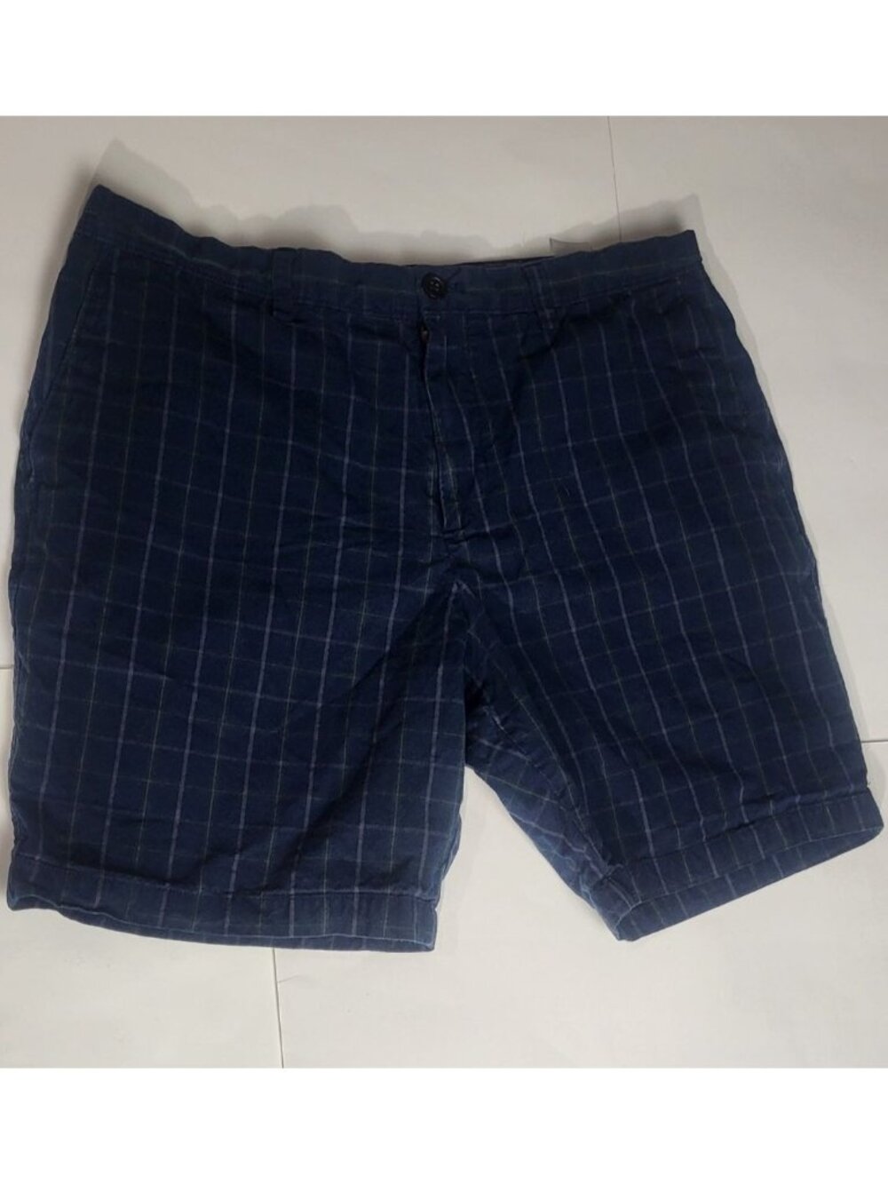 Banana Republic Mens Plaid Casual Chino Alden Shorts Size 36